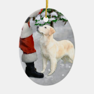 Golden Retriever Weihnachtsgeschenke Keramikornament
