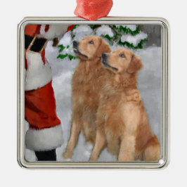 Golden Retriever Weihnachtsgeschenke Ornament Aus Metall