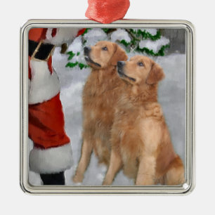 Golden Retriever Weihnachtsgeschenke Ornament Aus Metall