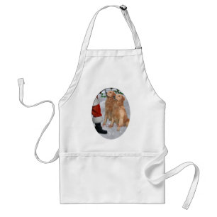 Golden Retriever Weihnachtsgeschenke Schürze