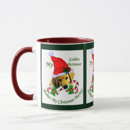 Golden Retriever Weihnachtsgeschenke Tasse