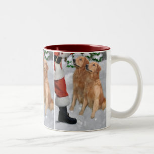 Golden Retriever Weihnachtsgeschenke Zweifarbige Tasse
