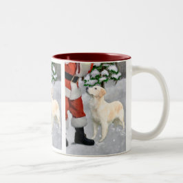 Golden Retriever Weihnachtsgeschenke Zweifarbige Tasse
