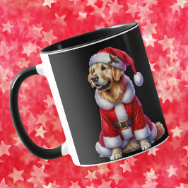 Golden Retriever Weihnachtskaffee Tasse