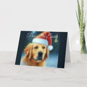 Golden Retriever Weihnachtskarte Feiertagskarte
