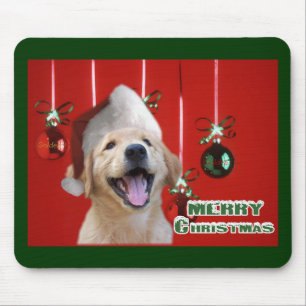 Golden Retriever Weihnachtskarten Geschenke Mousepad
