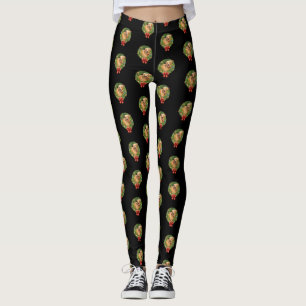 Golden retriever-WeihnachtsKranz-Hundeliebhaber Leggings
