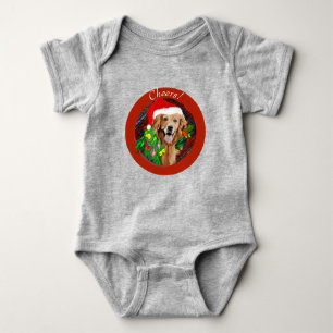 Golden Retriever Weihnachtslecker! Baby Strampler