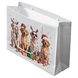 Golden Retriever Weihnachtsliebhaber Hundemama Xma Große Geschenktüte