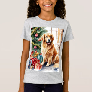 Golden Retriever Weihnachtsmann Ich war brav Weihn T-Shirt