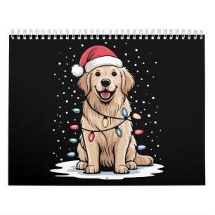 Golden Retriever Weihnachtsmann Weihnachtsbaum Lic Kalender