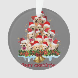 Golden Retriever Weihnachtsmannmütze Xmas Hunde fr Ornament