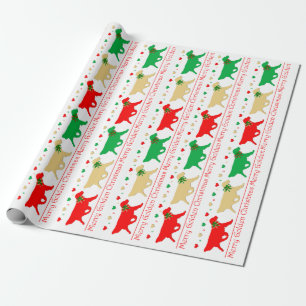 Golden retriever-WeihnachtsPackpapier Geschenkpapier