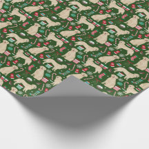 Golden retriever-WeihnachtsPackpapier