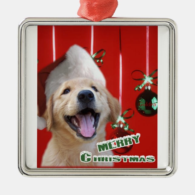 Golden Retriever Weihnachtsschmuck (Vorne)