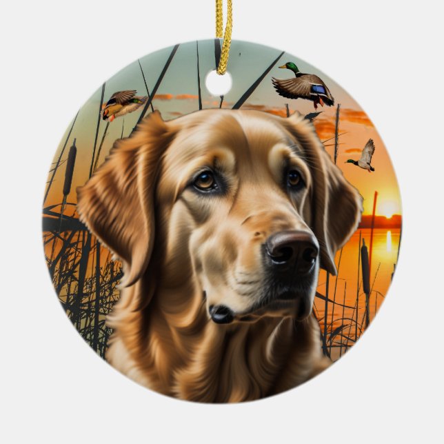 Golden Retriever Weihnachtsschmuck (Vorne)