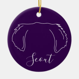 Golden Retriever Weihnachtsschmuck (Om Logo)