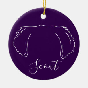 Golden Retriever Weihnachtsschmuck (Om Logo)