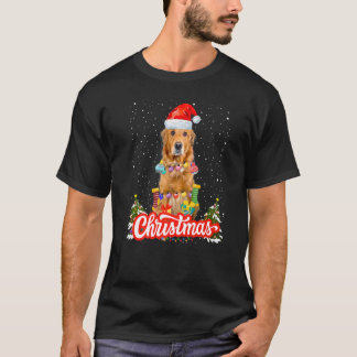 Golden Retriever Weihnachtsvorstellung für Kinder T-Shirt