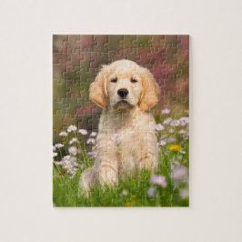 Golden Retriever Welpe eine niedliche Goldie Puzzle