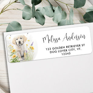 Golden Retriever Welpe Hunde Rücksendeadresse