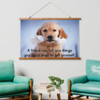 Golden Retriever Welpe mit einem weißen Seil