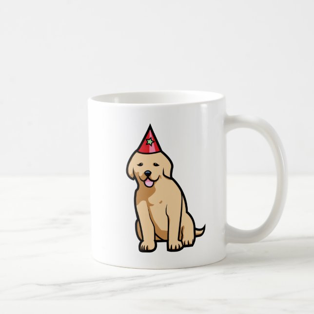 Golden retriever-Welpen-Geburtstag Kaffeetasse (Rechts)