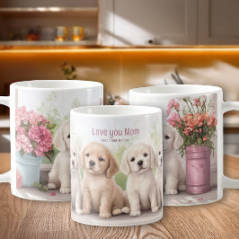 Golden Retriever Welpen Liebe Mama Muttertag Kaffeetasse