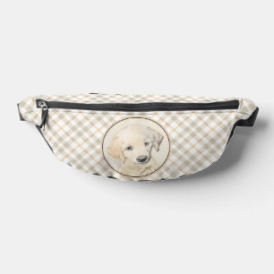 Golden Retriever Welpen Malerei Originale Hunde Ku Bauchtasche