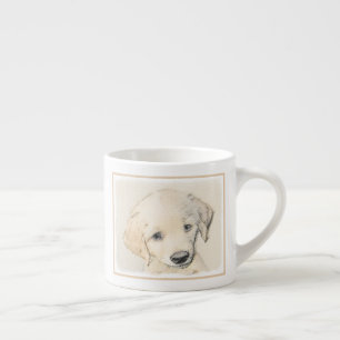 Golden retriever-Welpen-Malerei - ursprüngliche Espressotasse
