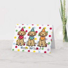 Golden Retriever Welppies Geburtstag Karte