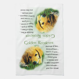Golden Retriever Welppy Heritage Geschenke Handtuch