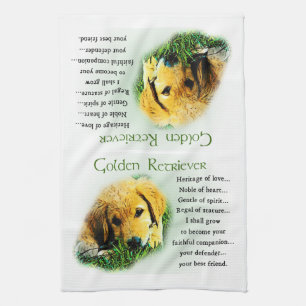 Golden Retriever Welppy Heritage Geschenke Handtuch
