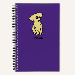 Golden Retriever Welppy - Lila - Notizbuch