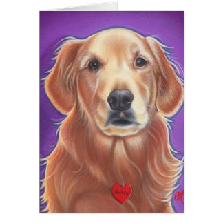 Golden retriever-wilder Hundekarte