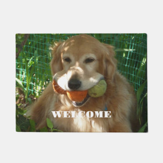 Golden Retriever Willkommen Fußmatte