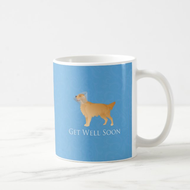 Golden Retriever wird bald wieder gesund Kaffeetasse (Rechts)