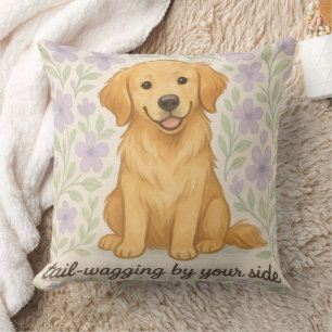 Golden Retriever Wurfkissen Geschenk für Hunde Lie Kissen