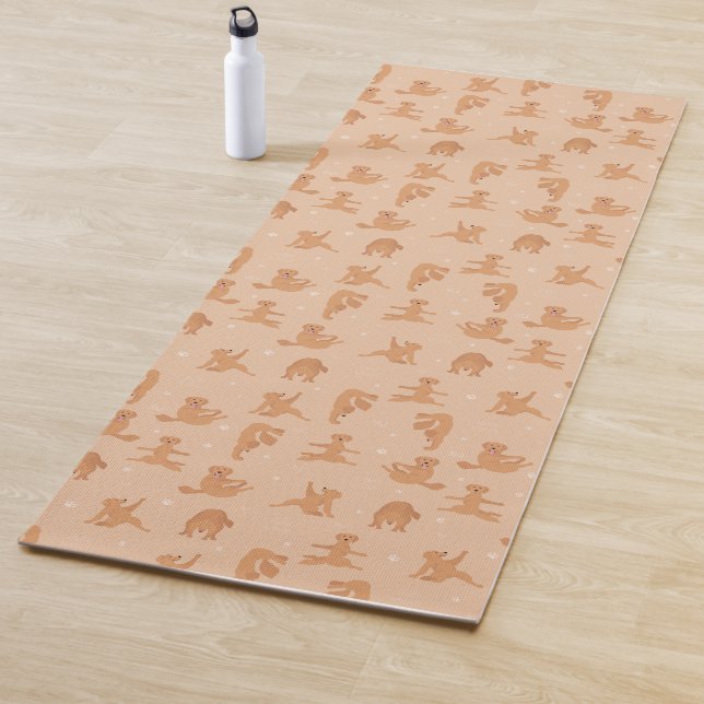 Golden Retriever Yoga Pose Yogamatte (Beispiel)