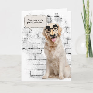 Golden Retriever zum Geburtstag Karte