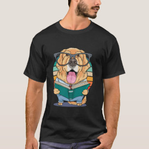 Golden Retriever Zurück zur Schule Hund Bücherwurm T-Shirt