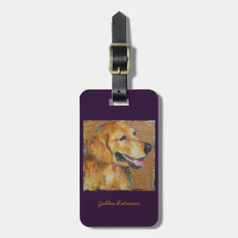 Golden retrievergeldbeutel, Gepäckanhänger oder