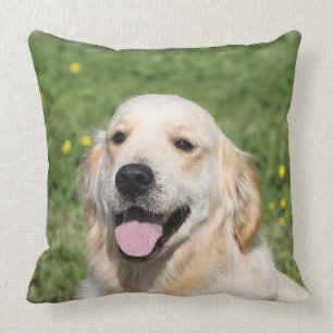 Golden retrieverHeadshot 1 Kissen
