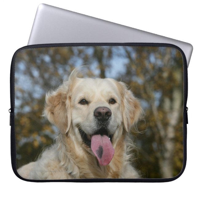 Golden retrieverHeadshot 3 Laptopschutzhülle (Vorderseite)