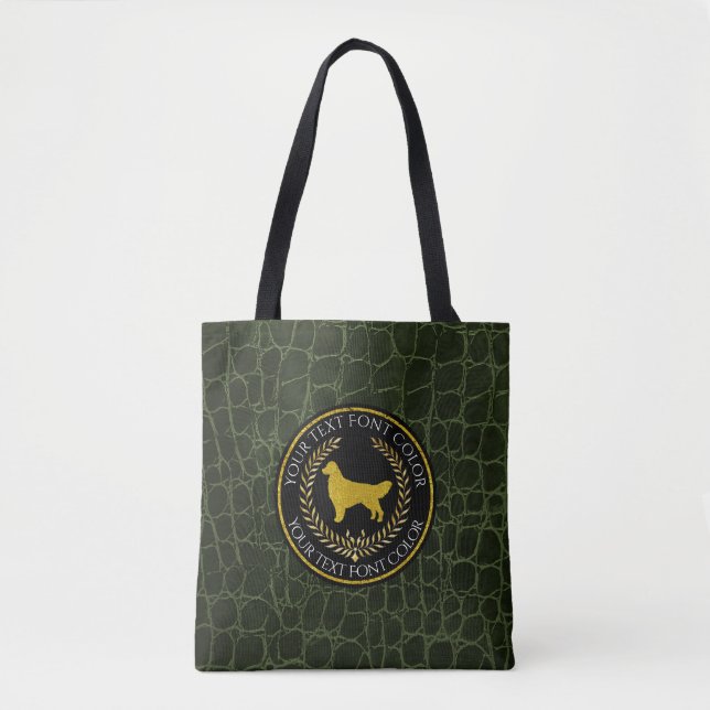 Golden retrieverringside-Leder-Muster (Vorderseite)