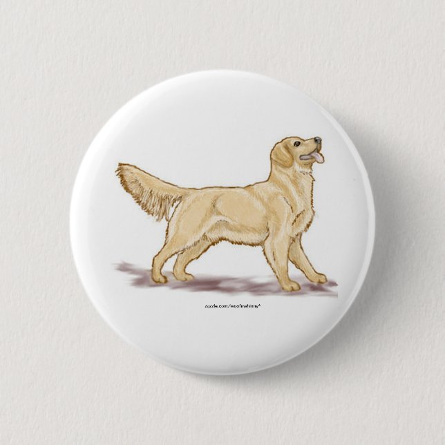 Golden Retrievers Button (Vorderseite)