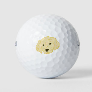 Golden Retrievers. Golfbälle für Golden Labrador
