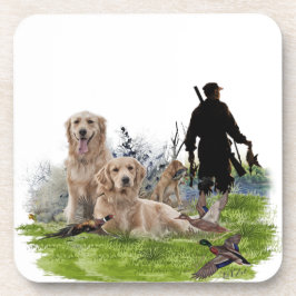 Golden Retrievers - Hervorragende Jagdhunde Getränkeuntersetzer