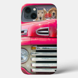Golden Retrievers in Red Truck Case-Mate iPhone Hülle