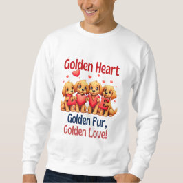 Golden Retrievers Niedlich Hunde LIEBE Sweatshirt